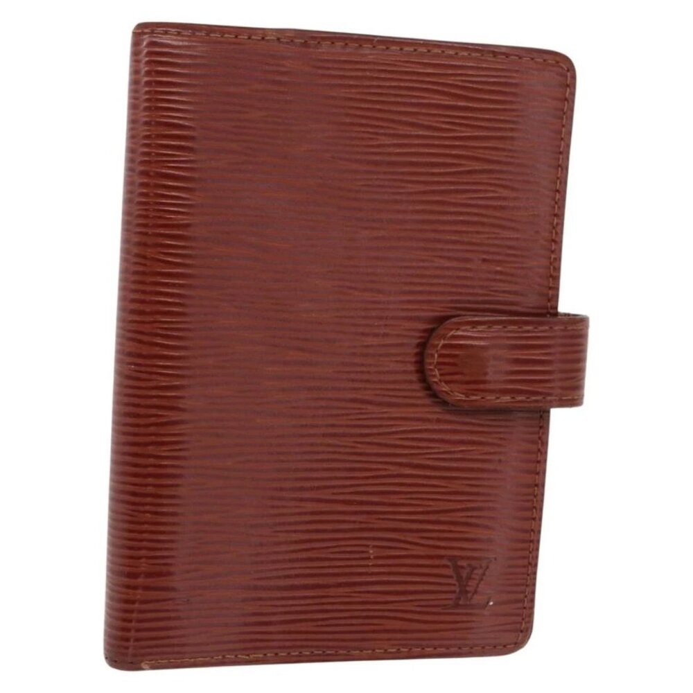 LOUIS VUITTON Epi Agenda PM Day Planner Cover Brown